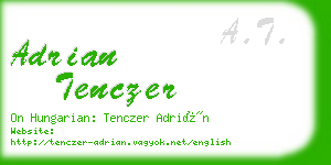 adrian tenczer business card